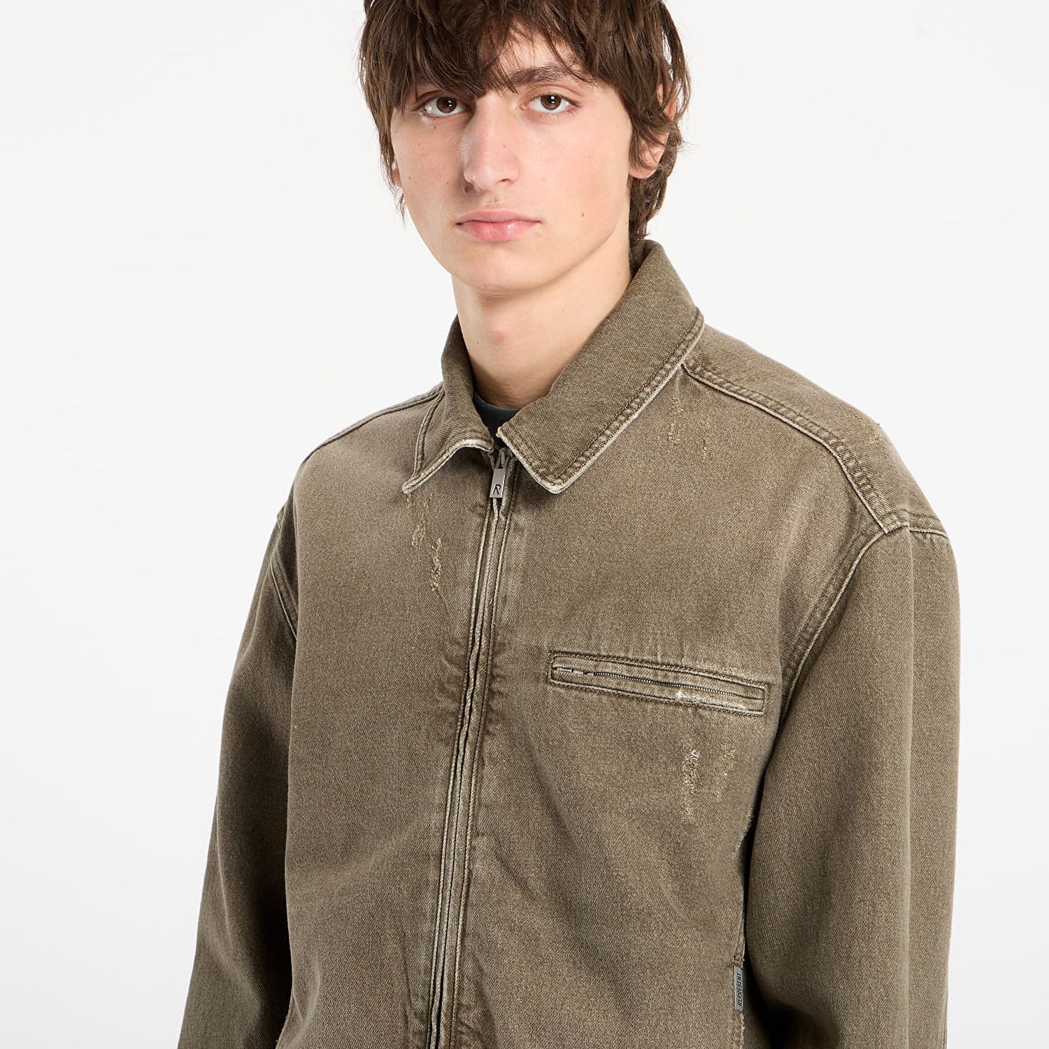 Jakna Represent Clo REPRESENT Washed Collared Denim Jacket Rjava | MLM100336-59, 1