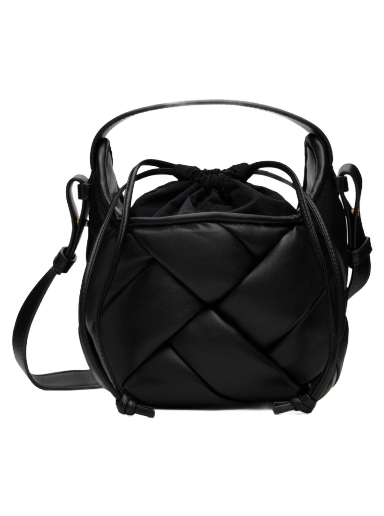 Torba za čez ramo Bottega Veneta Small Helmet Bag Črna | 730164 V2NH1