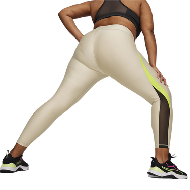 Hlače in kavbojke Puma FIT EVERSCULPT MESH FASHION HW 7/8 TIGHT Bež | 524798-90, 2