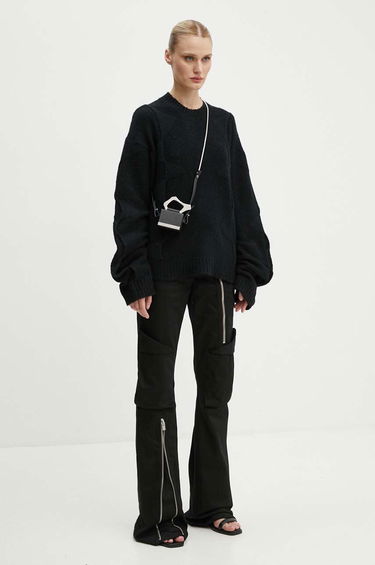 Pleteni pulover HELIOT EMIL Black Warm Wool Sweater Črna | PREAW24.M.07.063.BLK01, 3