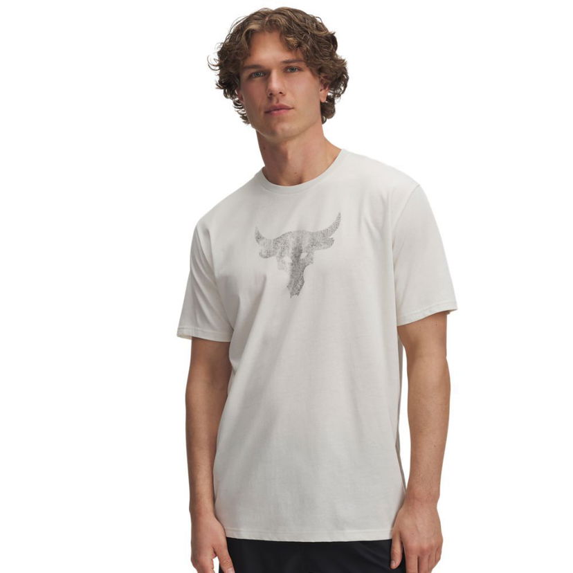 Majica Under Armour Project Rock T-Shirt Bela | 1383191-279