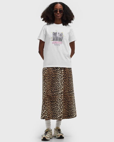 Majica GANNI Kittens Relaxed T-Shirt With Print Bela | T4060-151, 1