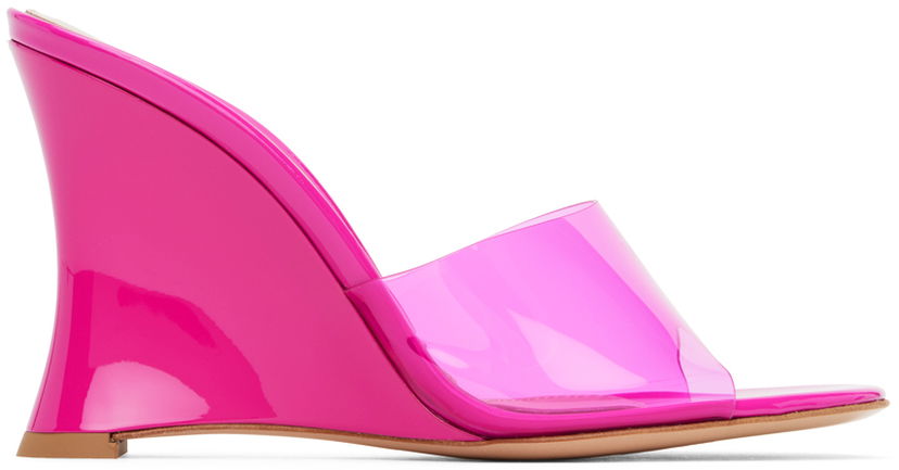 Modni dodatki Gianvito Rossi Gianvito Rossi Futura Wedge Mules Roza | G16210.95RIC.GSV