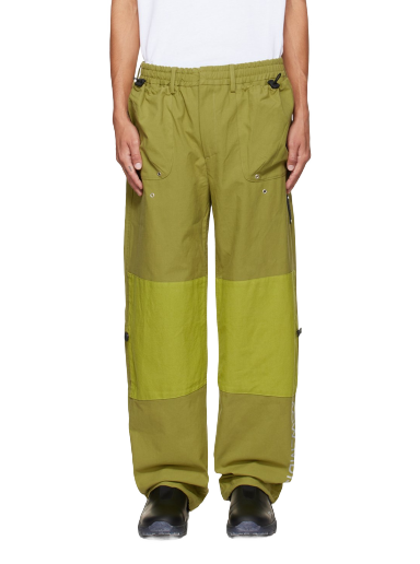 Hlače A-COLD-WALL* Paneled Trousers Zelena | ACWMB136