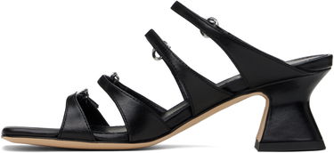 Obleke Aeyde Aeyde Eanna Nappa Leather Heeled Sandals Črna | A11-HS-ARCS55TB151-SS25-800-007, 2