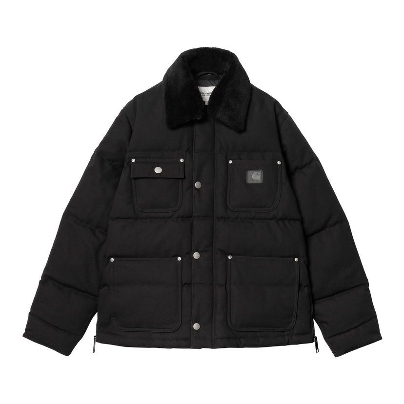 Puhovka Carhartt WIP Black Insulated Chore Coat Črna | I033906_8