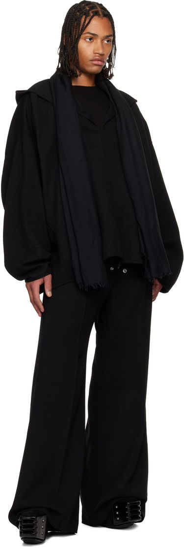 Plašči Rick Owens Concordians LS Hip Kaftan Coat Črna | RR02E1726 DBC, 3