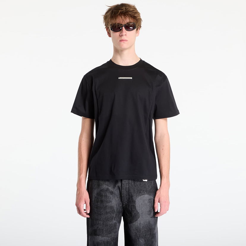 Majica HELIOT EMIL Astrape T-Shirt Black Črna | AW25_M_09_139_BLK01_CO