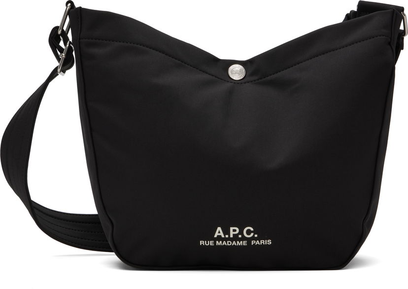 Torba za čez ramo A.P.C. A.P.C. Journal Small Satchel Črna | PSAKR-M67010