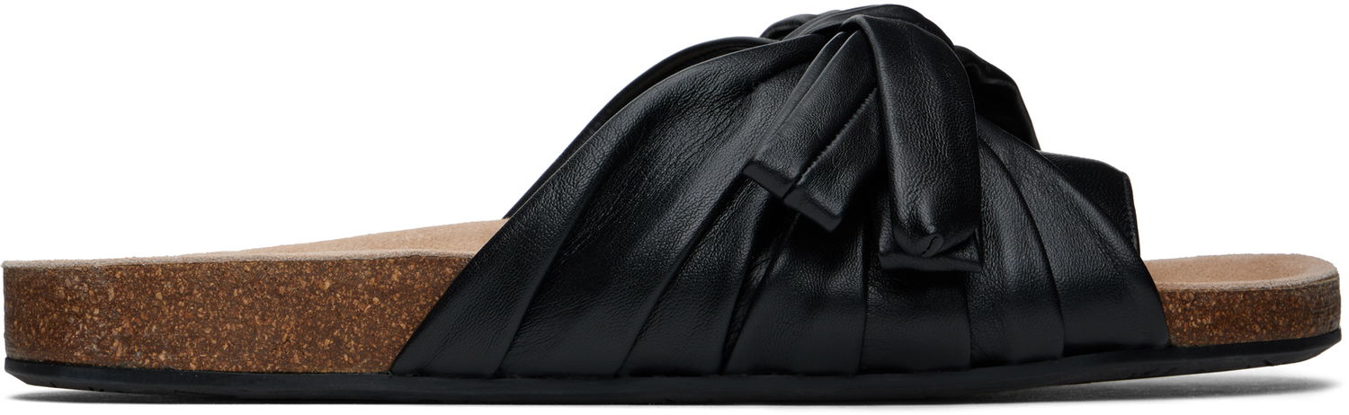 Superge in čevlji JW Anderson JW Anderson Bow Flat Sandals Črna | SN0103-LA0161, 0