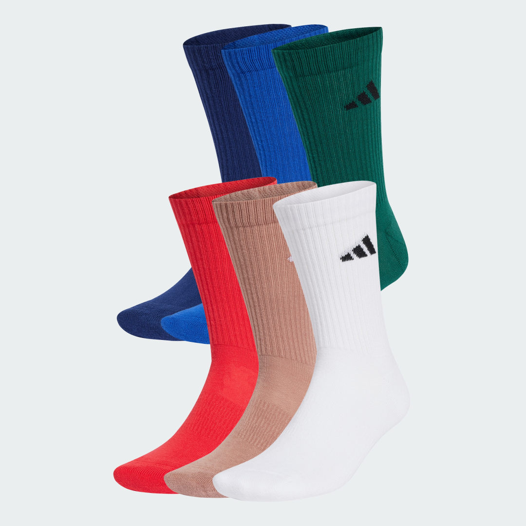 Nogavice adidas Performance 6 Pack Cushioned Crew Socks Večbarvna | JP1717, 1