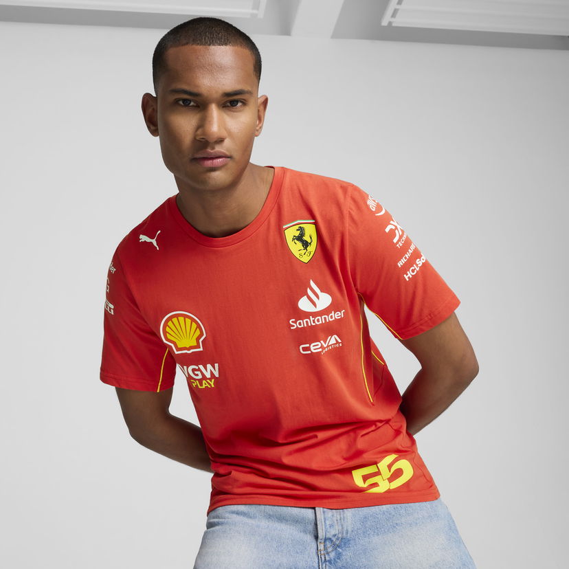 Majica Puma Scuderia Ferrari Sainz T-Shirt Rdeča | 763604_01