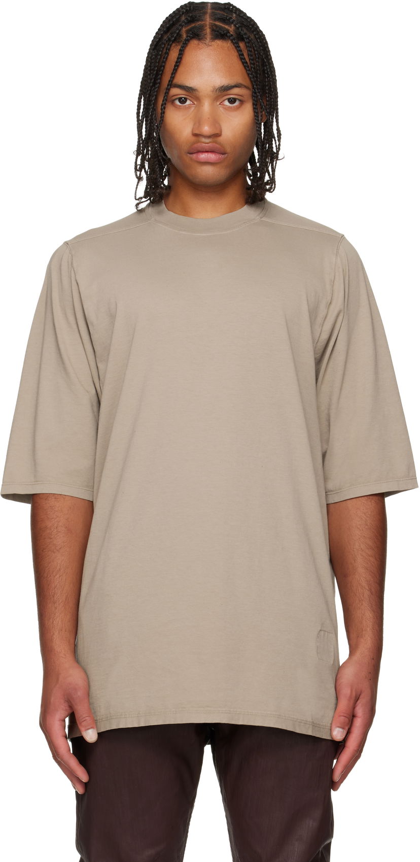 Majica Rick Owens Concordians Oversized T-Shirt Bež | DU02E7262 FSLP