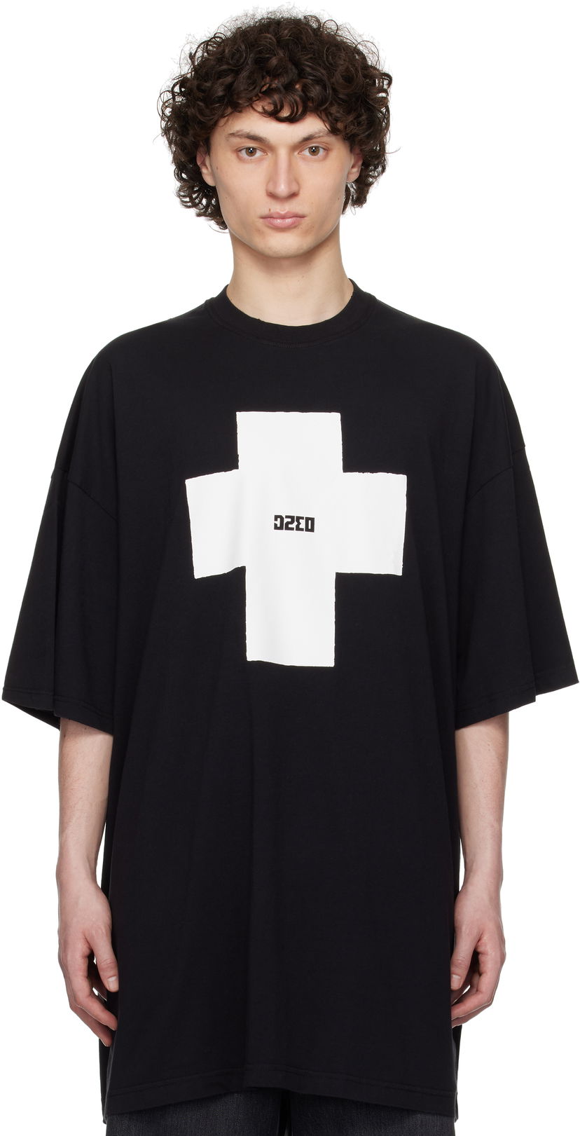 Majica 032C 032c Point Zero Oversized T-Shirt Črna | S25-URC-0152-050
