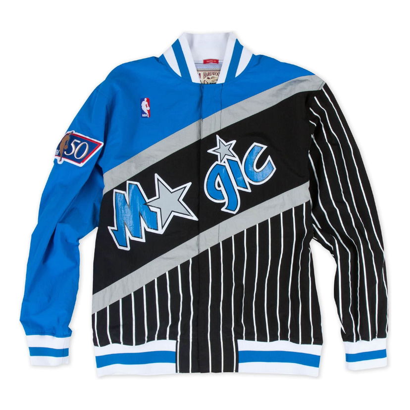 Bomber jakna Mitchell & Ness NBA Orlando Magic 1996-97 Warm Up Jacket Modra | 6056-319-96OMA