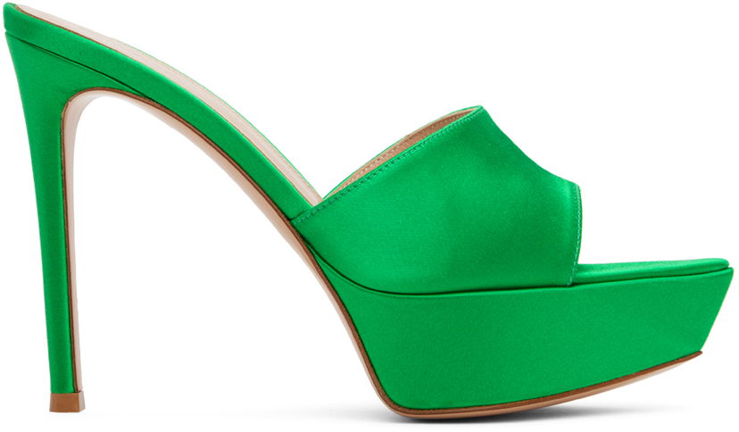 Modni dodatki Gianvito Rossi Gianvito Rossi Platform Heeled Sandals Zelena | G16530.85RIC.RAS