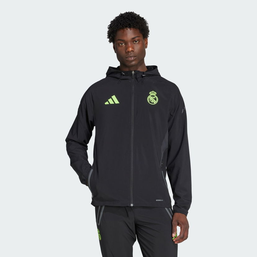 Jakna adidas Performance Real Madrid Tiro 25 Pro Vis Tech Travel Jacket Črna | JV5324