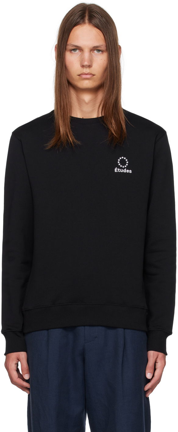 Pulover Études Story Black Sweatshirt Črna | C00ME202A01599