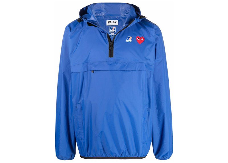 Vetrovka Comme des Garçons Play Full Zip Packable Jacket Modra | azj502051