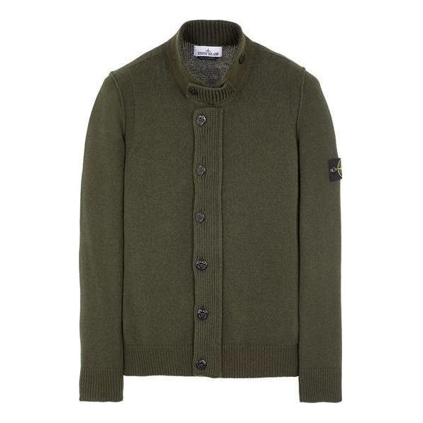 Pleteni pulover Stone Island Wool Blend Cardigan Zelena | 7915547A3-V0058