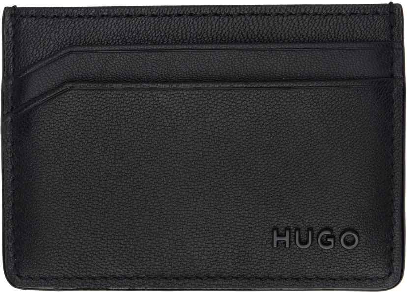 Denarnica BOSS Goatskin Card Holder Črna | 50536063