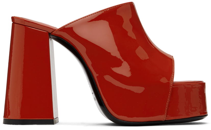 Nega čevljev BY FAR BY FAR Brad Heeled Sandals Rdeča | 23PFBRAMBUGP