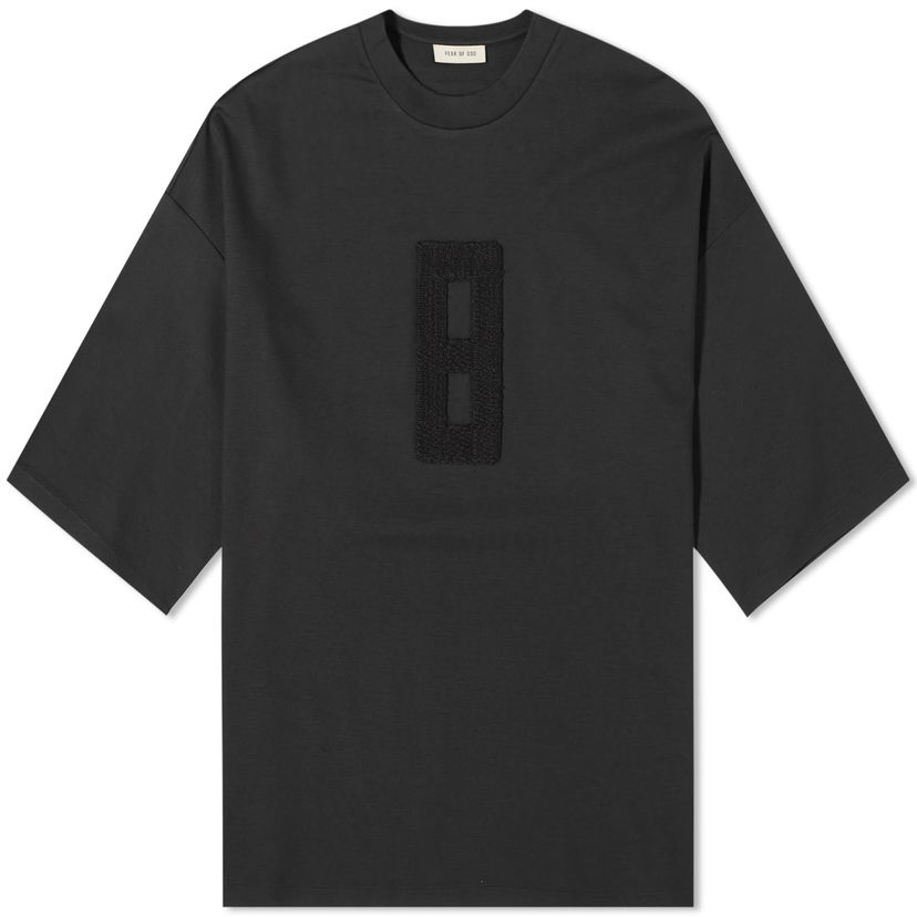 Majica Fear of God Embroidered 8 Milano T-Shirt Črna | FG850-2052VIS-001