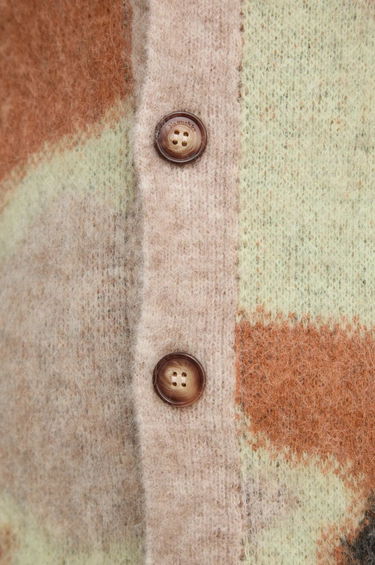 Pleteni pulover Nanushka NESSIN Abstract Print Cardigan Rjava | NM24FWSW01017, 4