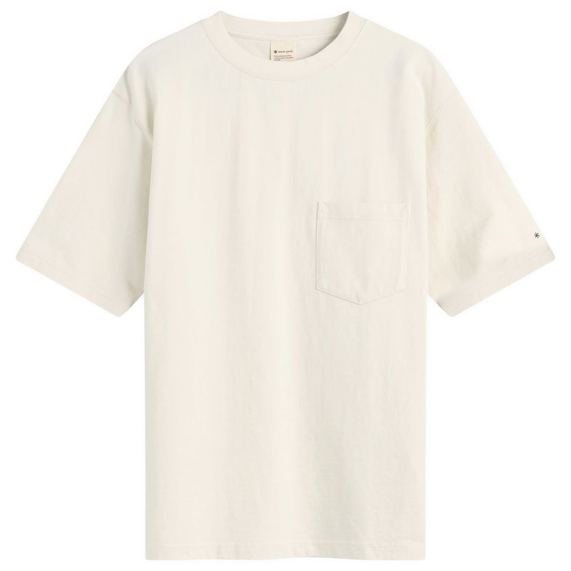 Majica Snow Peak Recycled Cotton Heavy T-Shirt Bela | TS-25SU4020-OAT
