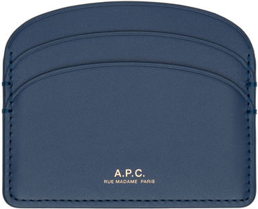 Nahrbtniki in torbe A.P.C. Navy Demi-Lune Card Holder Mornarica | PXAWV-F63270, 0
