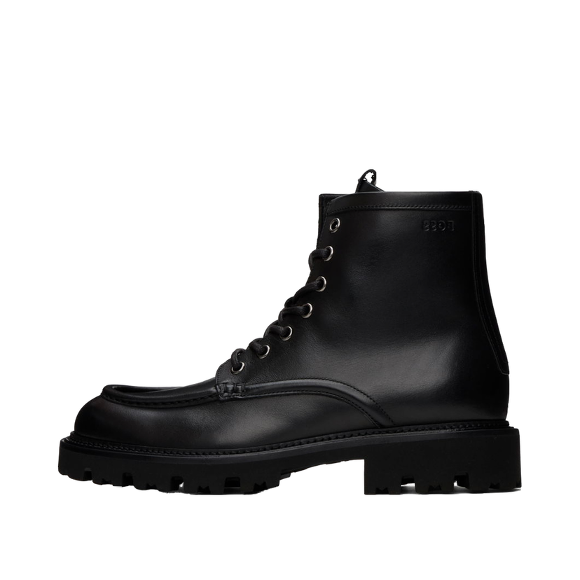 Superge in čevlji BOSS Leather Boots Črna | 50529268