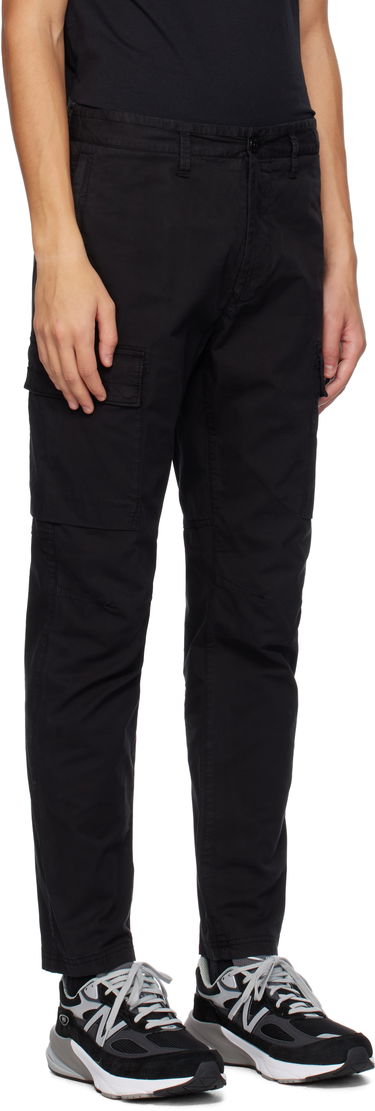 Cargo hlače Stone Island Stone Island Supima Cotton Twill Cargo Pants Črna | 811530410, 1