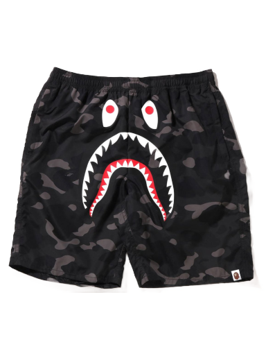 Kratke hlače BAPE Color Camo Shark Beach Shorts Črna | 1I30-153-016