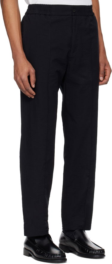 Hlače A.P.C. A.P.C. Joaquin Textured Straight-Leg Trousers Črna | COGXU-H08454, 1