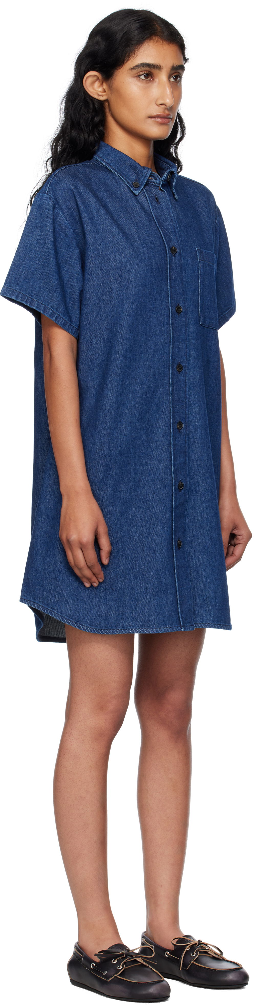 Obleke A.P.C. A.P.C. Ary Denim Minidress Modra | COHAL-F35181, 1