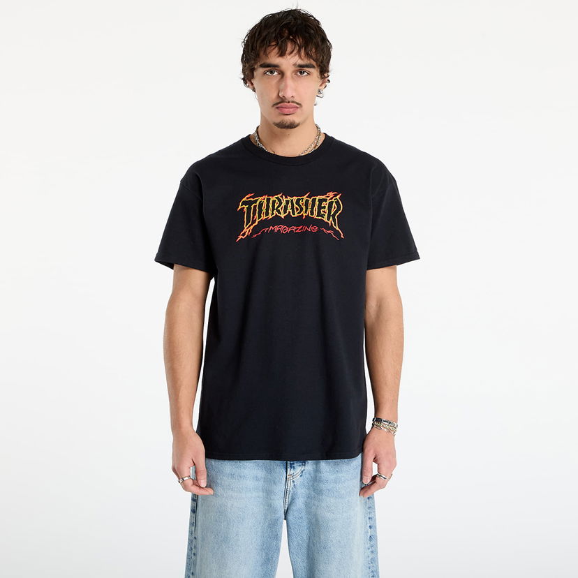Majica Thrasher Thrasher Cracked by Exteenager T-Shirt L Črna | 145773