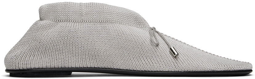 Superge in čevlji TOTEME TOTEME 'The Knitted' Ballerina Flats Siva | 242-WAS2358-YA0040