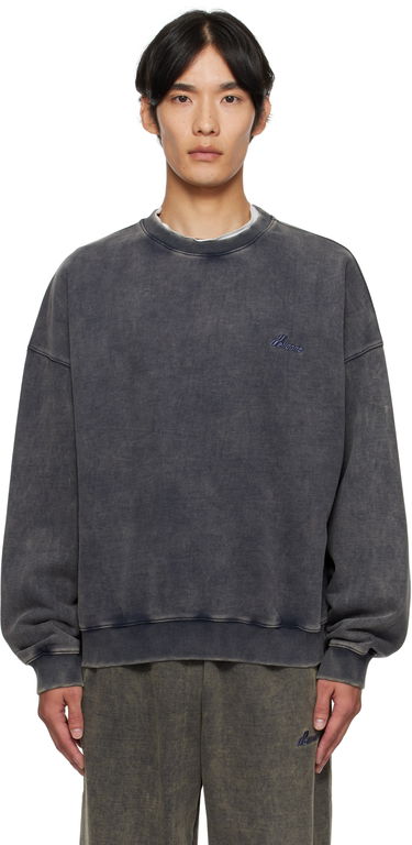 Pulover We11done We11done Bleached Sweatshirt Siva | WD-TS2-25-785-U-DN, 0