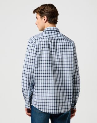 Srajce Wrangler Wrangler Regular Fit One Pocket Long Sleeve Shirt Modra | 112371552:XXL