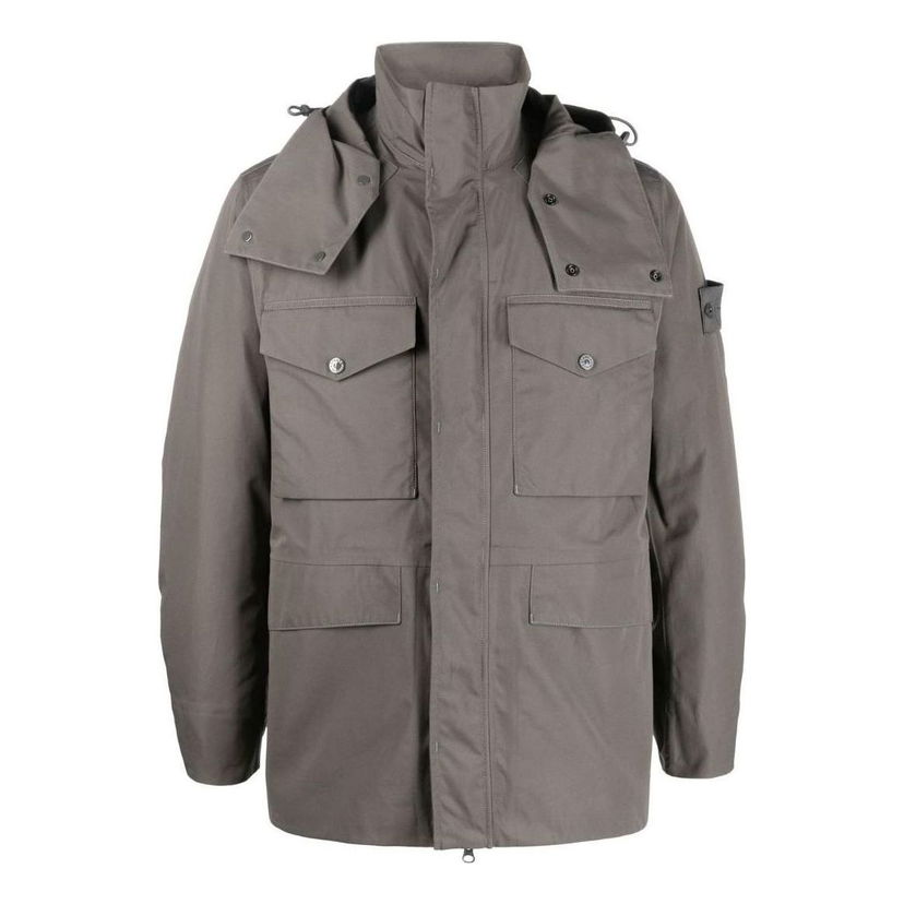 Parka Stone Island Detachable Hooded Down Jacket Siva | 7715437F1-V0067