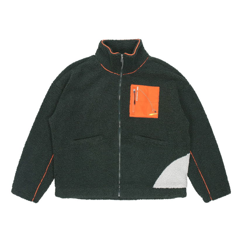 Pleteni pulover Puma PUMA x ROARINGWILD Sherpa Fleece Jacket Zelena | 532597-80