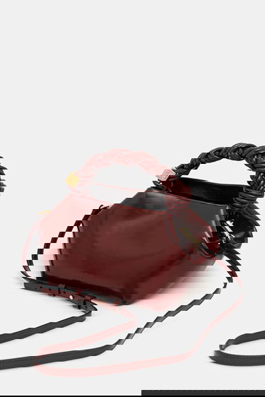 Torbica GANNI GANNI Bou Bag Small Patent Bordo | A6499, 2