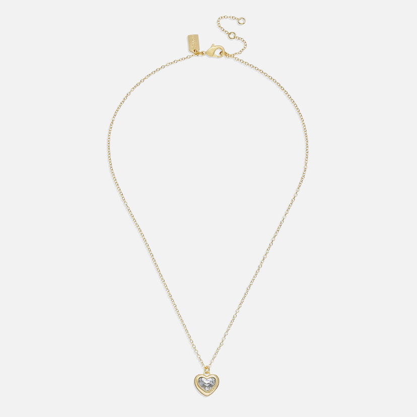 Ogrlica Coach Pendant Necklace With Heart Kovinski | 37422735GLD111