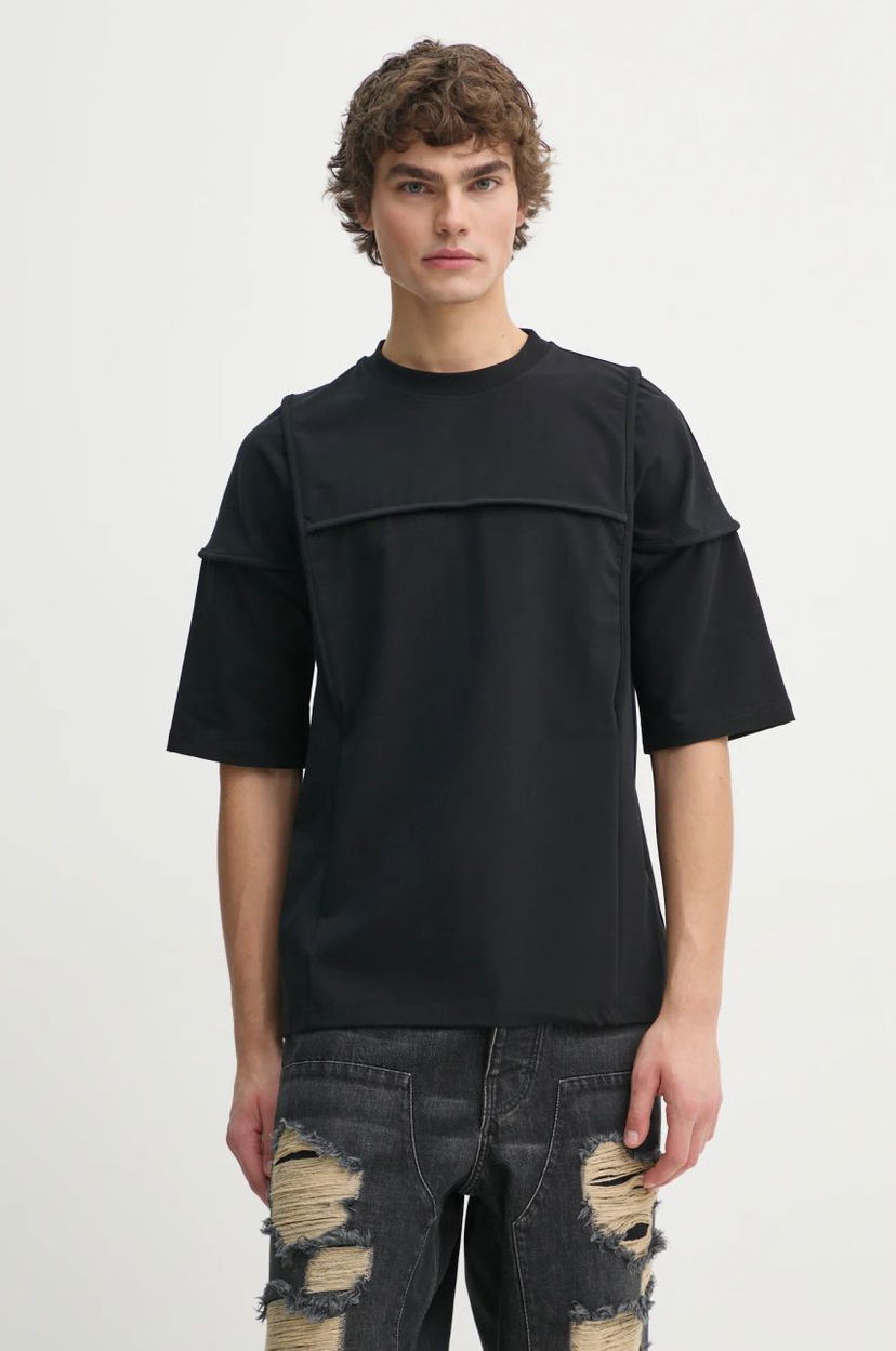 Majica HELIOT EMIL Black Short Sleeve T-Shirt Črna | AW24.M.09.123.BLK01