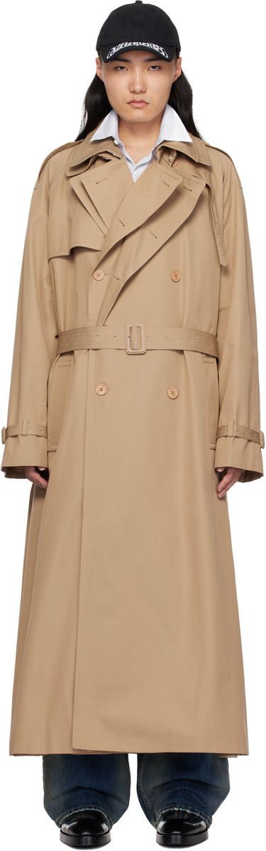 Trenčkot VETEMENTS Vetements Runway Double Trench Coat Bež | UA66CO400S, 0