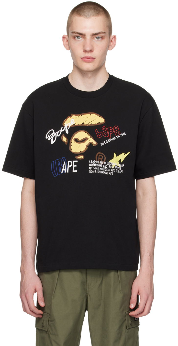 Majica BAPE Relaxed-Fit T-Shirt Črna | 001TEK301326M