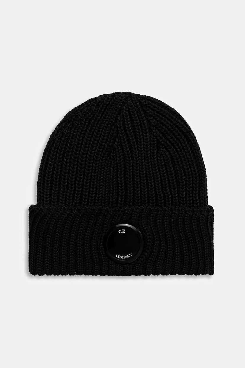 Beanie C.P. Company C.P. Company Wool Beanie Črna | RFCMAC739A005509A