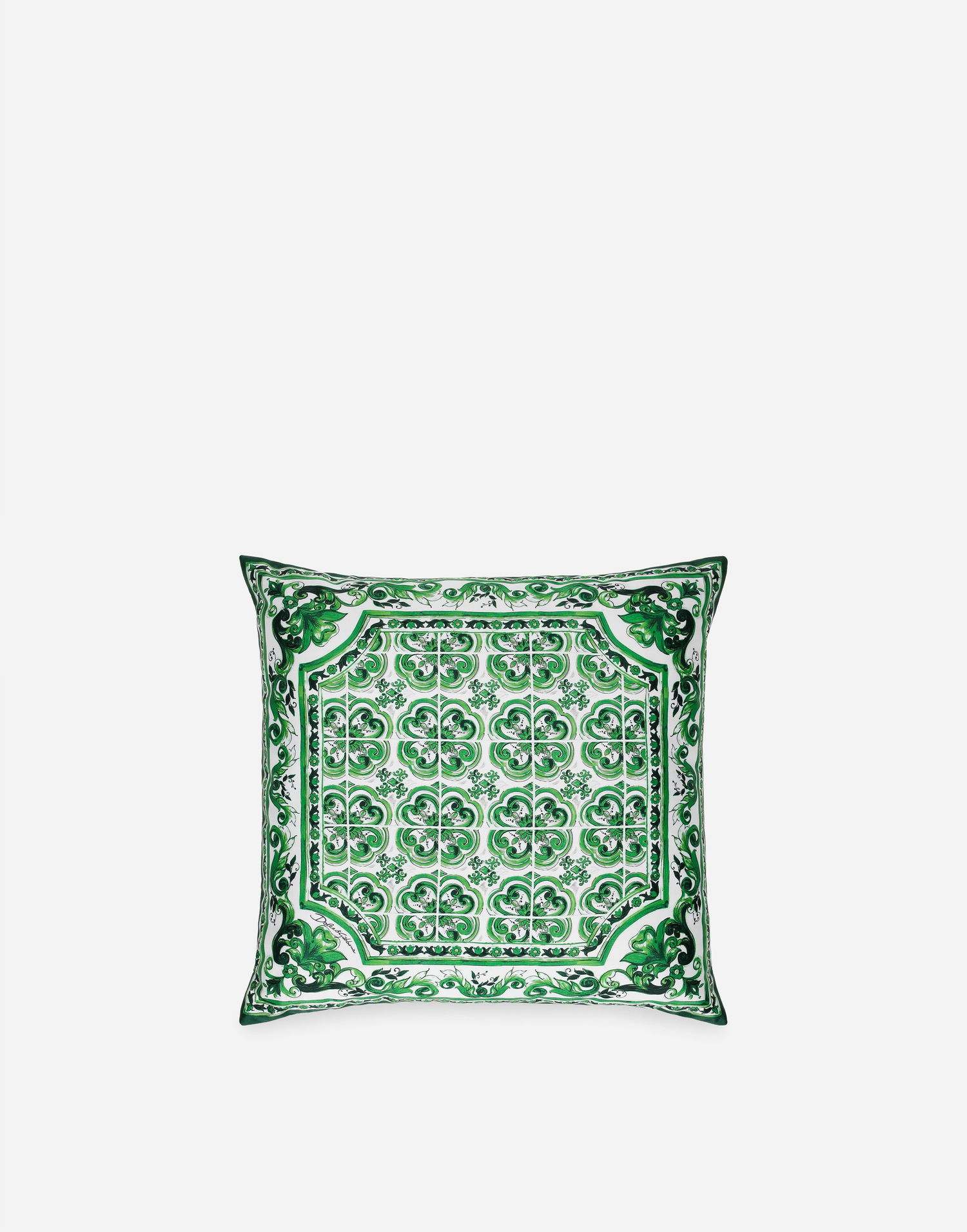 Home decor Dolce & Gabbana Duchesse Cotton Cushion Small Onesize Zelena | TCE001TCA99UV009, 0