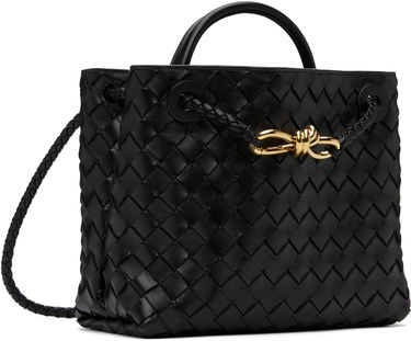Torba za čez ramo Bottega Veneta Green Small Andiamo Top Handle Bag Črna | 766014 VCPP1, 1