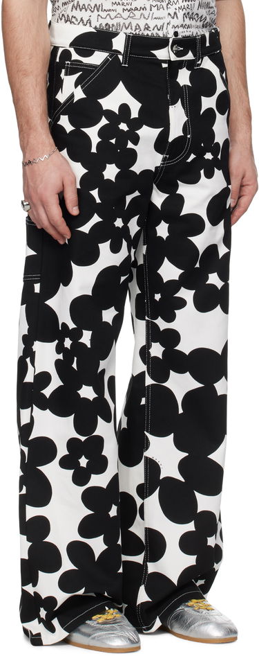 Cargo hlače Marni Marni Dillies Print Cargo Pants Bela | PUMU0287A0 UTC462, 1